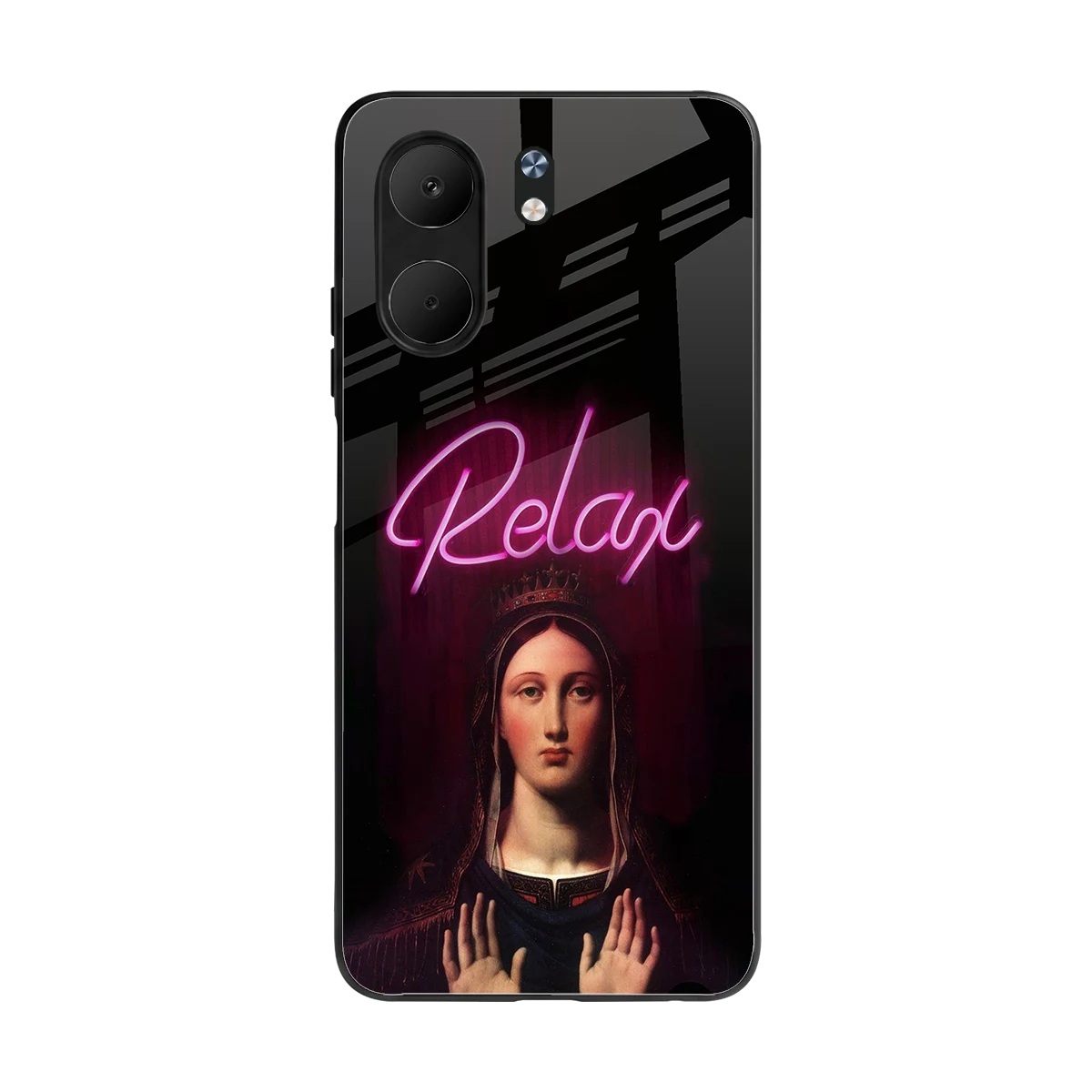 Relax back phone cover | glass case for oppo a5x 5g