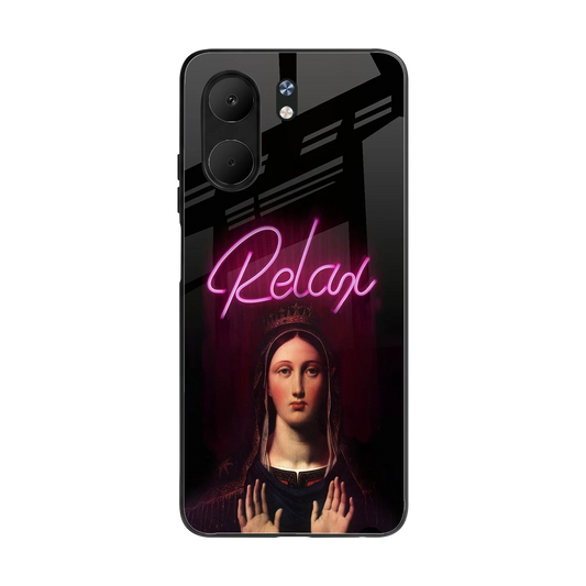 Relax back phone cover | glass case for oppo a5x 5g