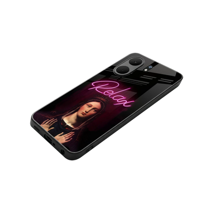 Relax stylish phone case for oppo a5x 5g | glossy glass and slim fit
