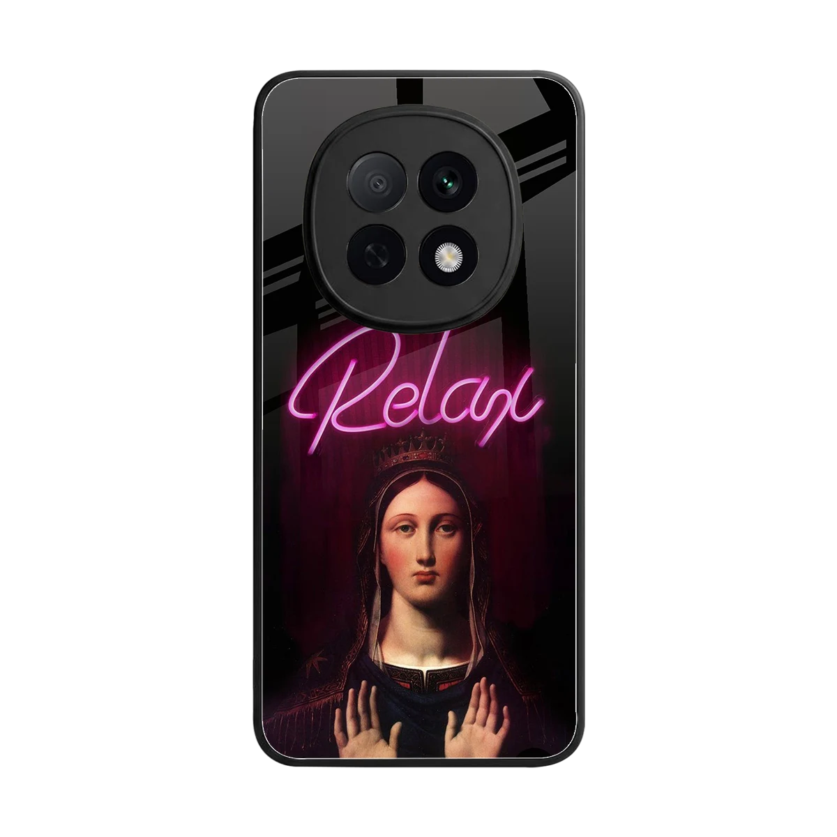 Relax back phone cover | glass case for oppo f29 pro 5g