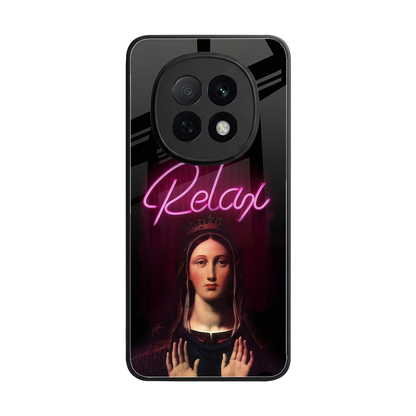 Relax back phone cover | glass case for oppo f29 pro 5g