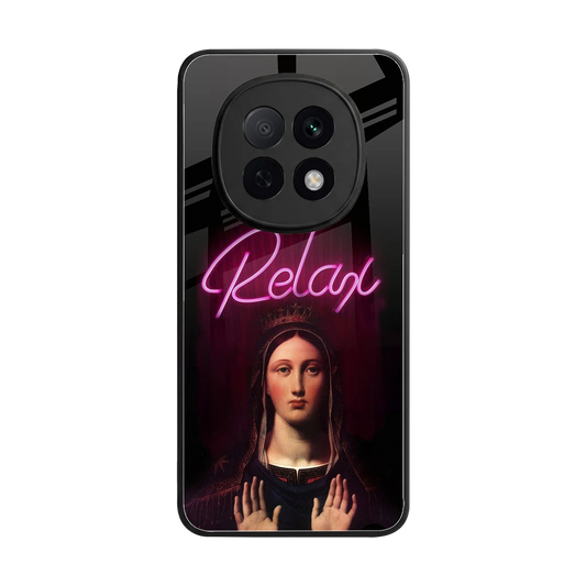 Relax back phone cover | glass case for oppo f29 pro 5g