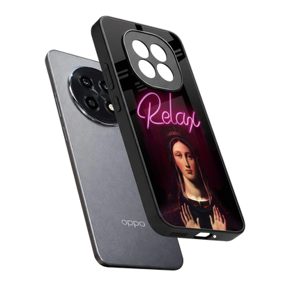 Relax sleek oppo f29 pro 5g cover with tempered glass back and TPU edges