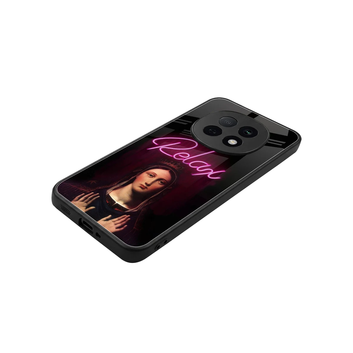 Relax stylish phone case for oppo f29 pro 5g | glossy glass and slim fit