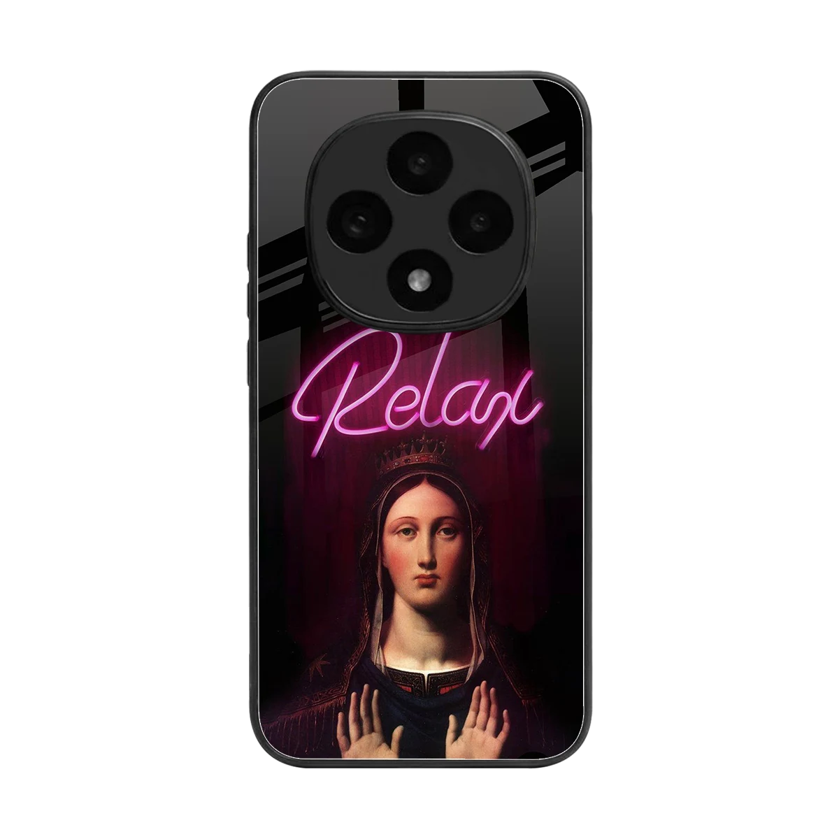 Relax back phone cover | glass case for oppo f31 pro 5g