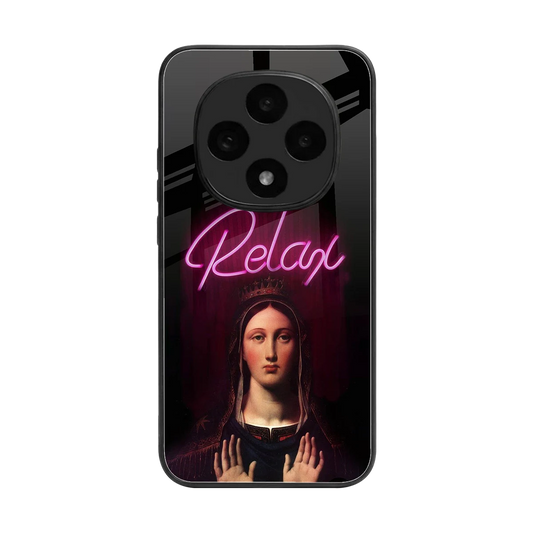 Relax back phone cover | glass case for oppo f31 pro 5g