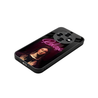 Relax stylish phone case for oppo f31 pro 5g | glossy glass and slim fit