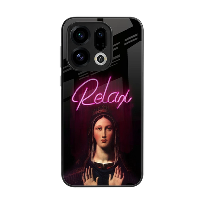 Relax back phone cover | glass case for oppo find x9