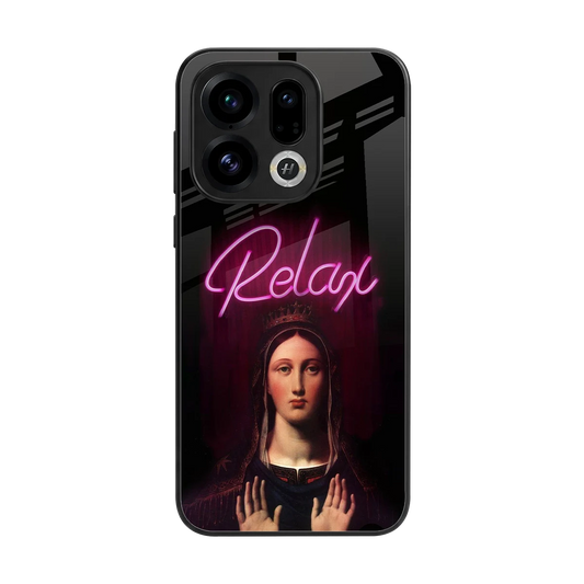 Relax back phone cover | glass case for oppo find x9