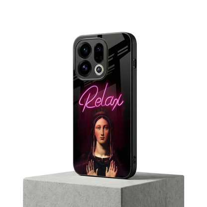 Relax oppo find x9 mobile cover | shockproof glass phone case