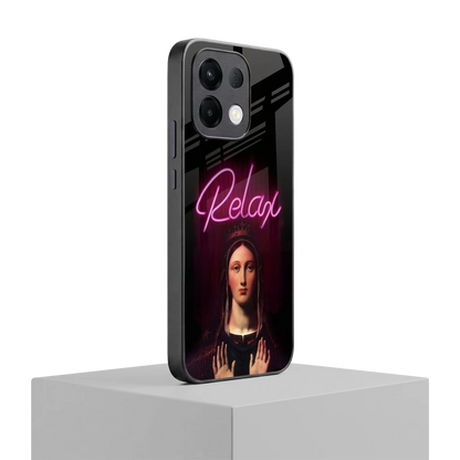 Relax oppo k13 5g mobile cover | shockproof glass phone case