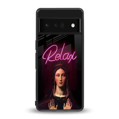 Relax back phone cover | glass case for google pixel 6 pro