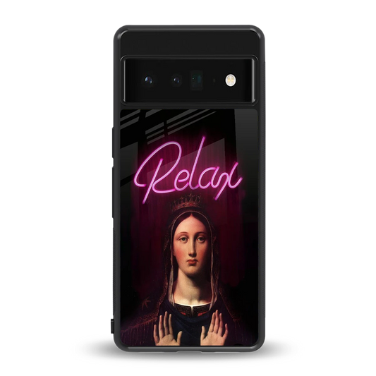 Relax back phone cover | glass case for google pixel 6 pro