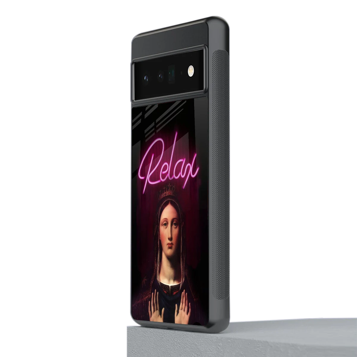 Relax stylish phone case for google pixel 6 pro | glossy glass and slim fit