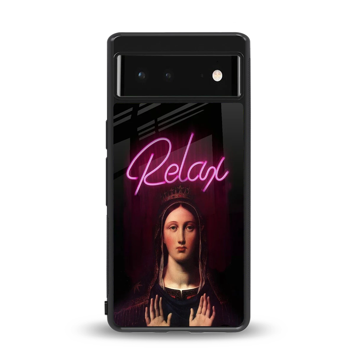 Relax back phone cover | glass case for google pixel 6