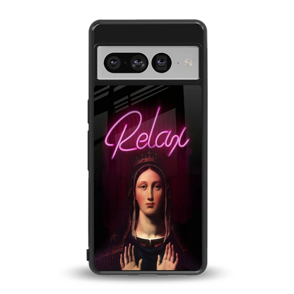 Relax back phone cover | glass case for google pixel 7 pro