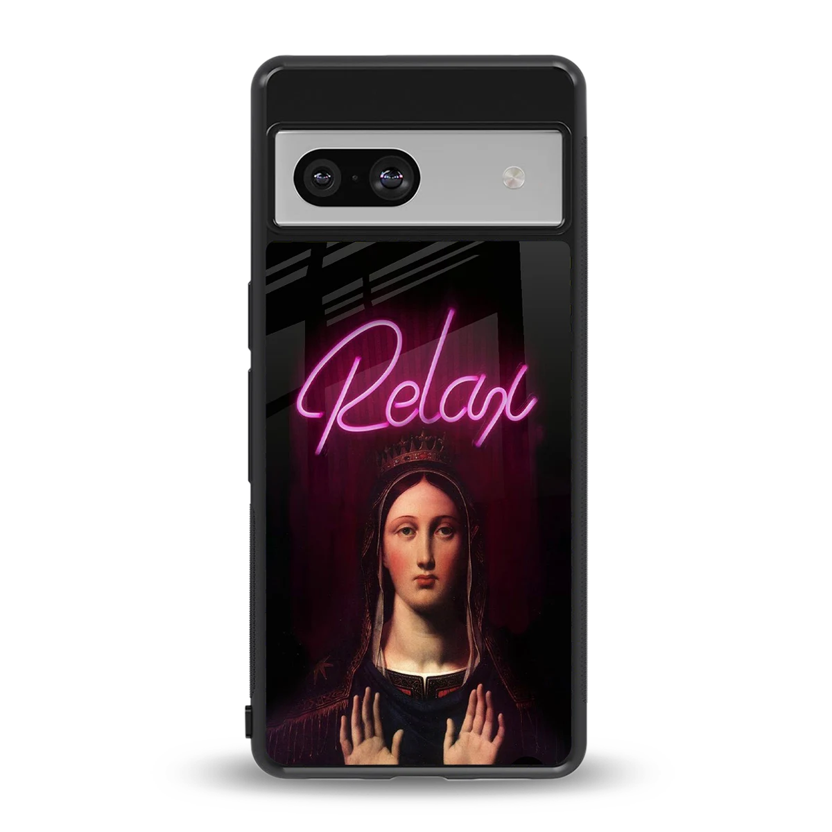 Relax back phone cover | glass case for google pixel 7a