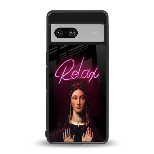 Relax back phone cover | glass case for google pixel 7