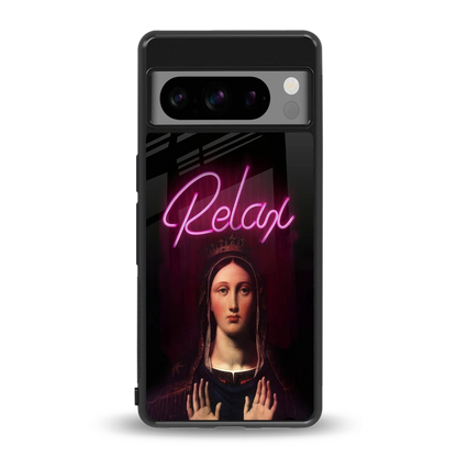 Relax back phone cover | glass case for google pixel 8 pro