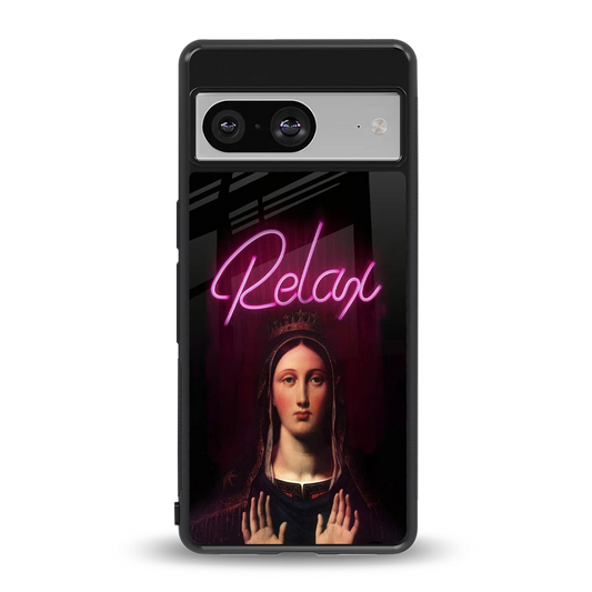 Relax back phone cover | glass case for google pixel 8