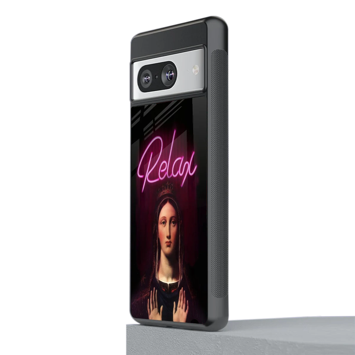 Relax stylish phone case for google pixel 8 | glossy glass and slim fit