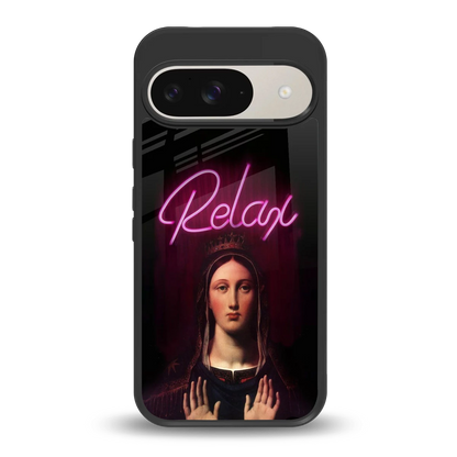 Relax back phone cover | glass case for google pixel 9