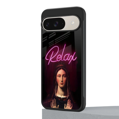 Relax google pixel 9 mobile cover | shockproof glass phone case