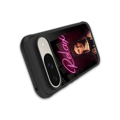 Relax stylish phone case for google pixel 9 | glossy glass and slim fit