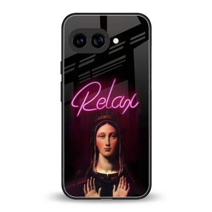 Relax back phone cover | glass case for google pixel 10a