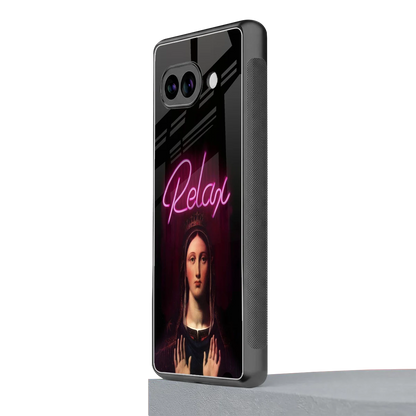 Relax google pixel 10a mobile cover | shockproof glass phone case