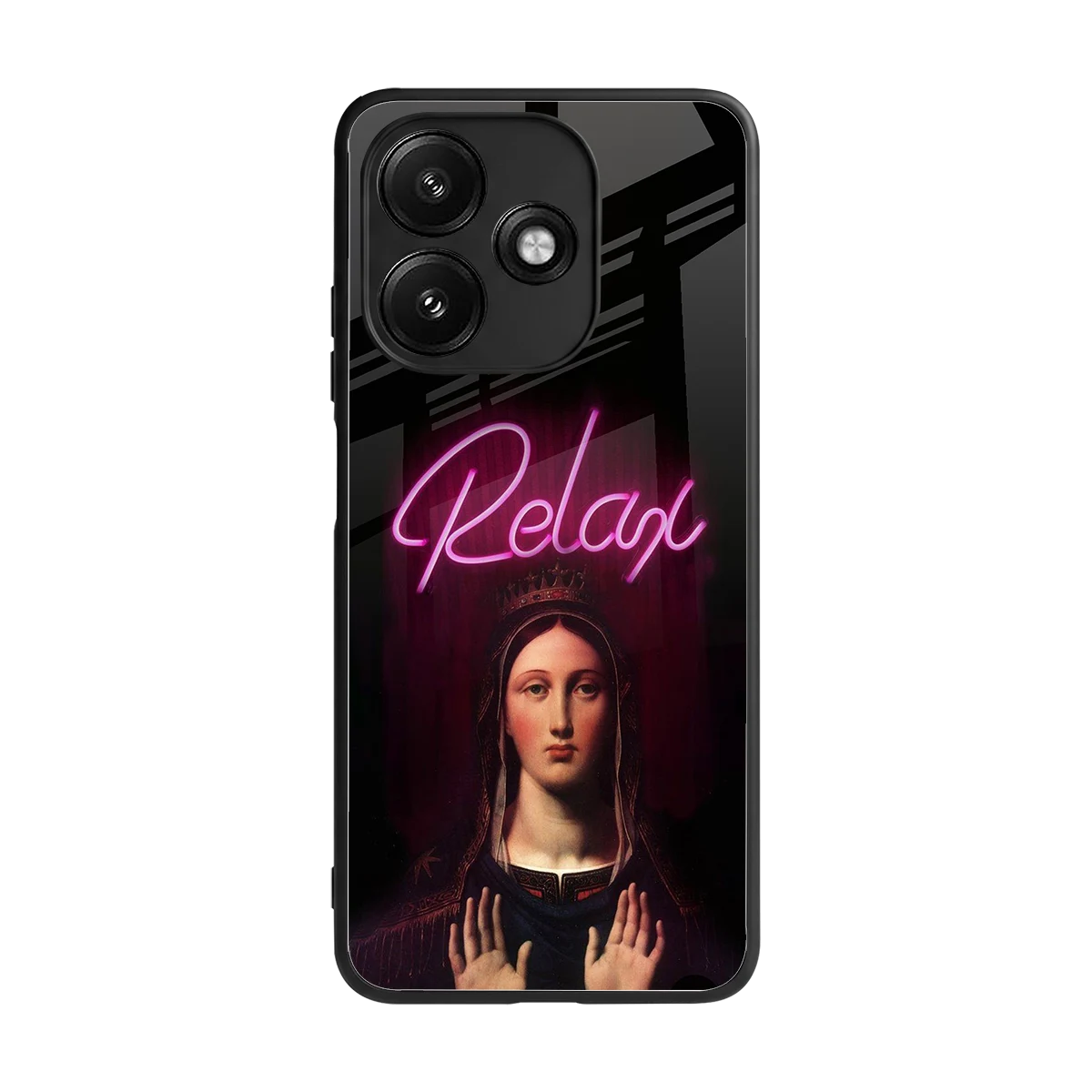 Relax back phone cover | glass case for redmi 12 5g