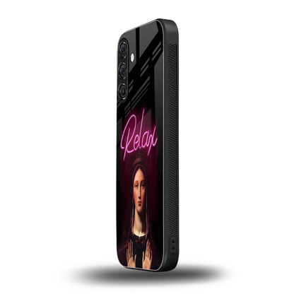Relax samsung galaxy a37 5g mobile cover | shockproof glass phone case