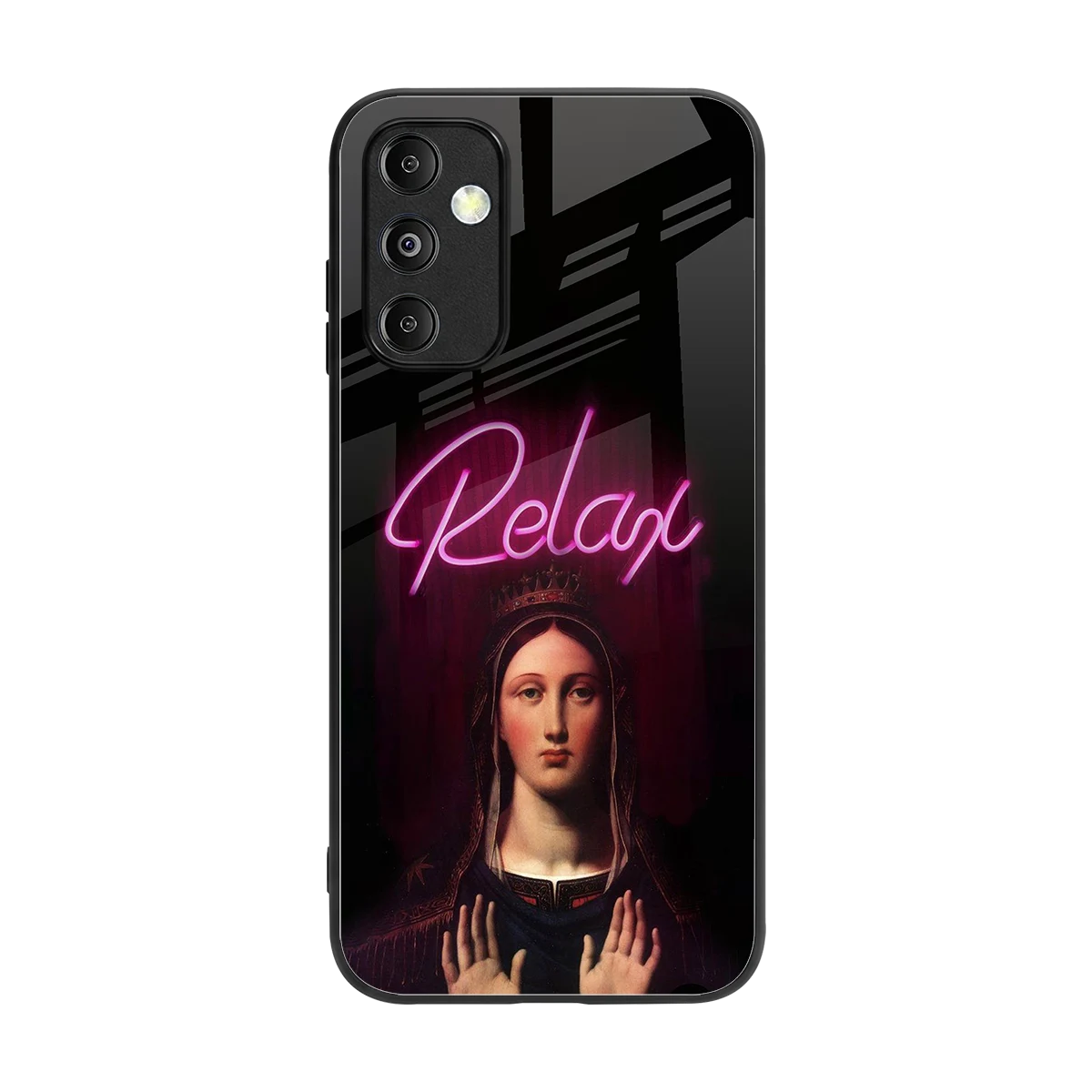 Relax back phone cover | glass case for samsung galaxy m14 5g