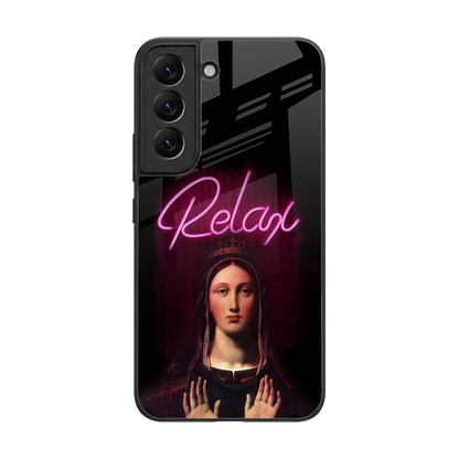 Relax back phone cover | glass case for samsung galaxy s22