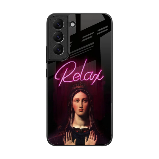 Relax back phone cover | glass case for samsung galaxy s22
