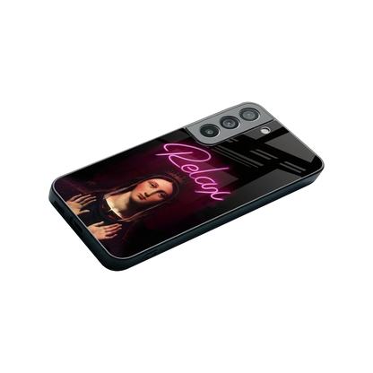 Relax stylish phone case for samsung galaxy s22 | glossy glass and slim fit