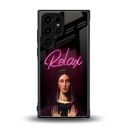 Relax back phone cover | glass case for samsung galaxy s23 ultra