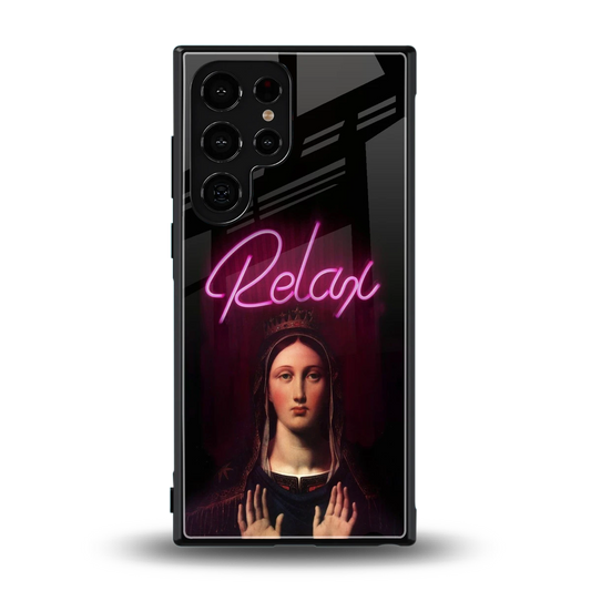 Relax back phone cover | glass case for samsung galaxy s24 ultra