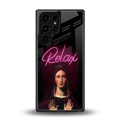 Relax back phone cover | glass case for samsung galaxy s25 ultra