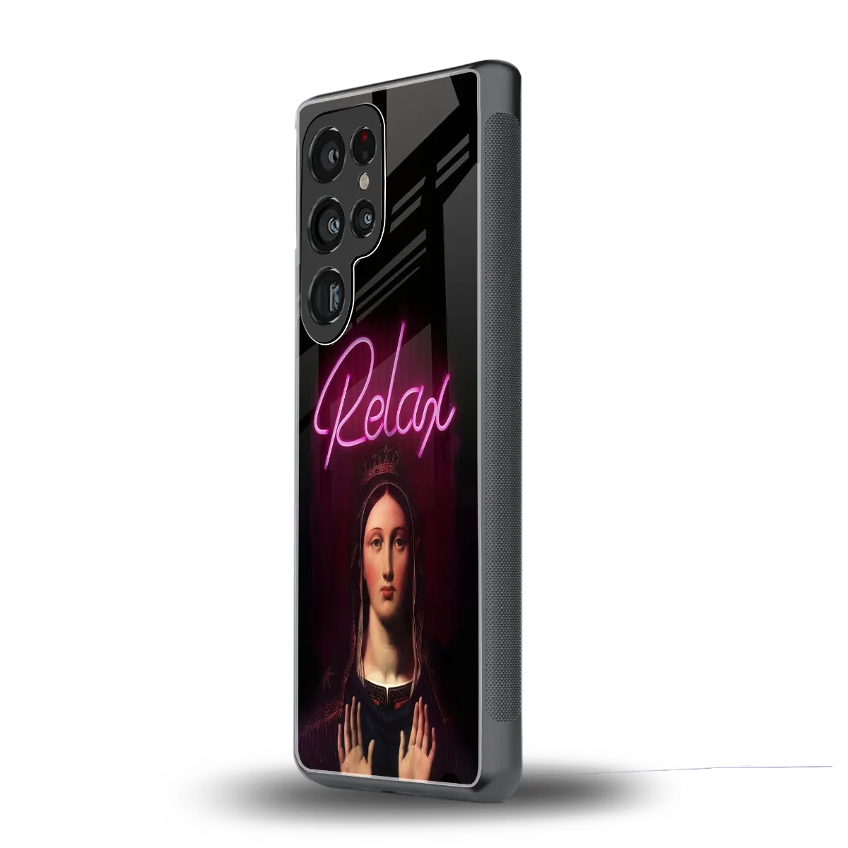 Relax samsung galaxy s25 ultra mobile cover | shockproof glass phone case