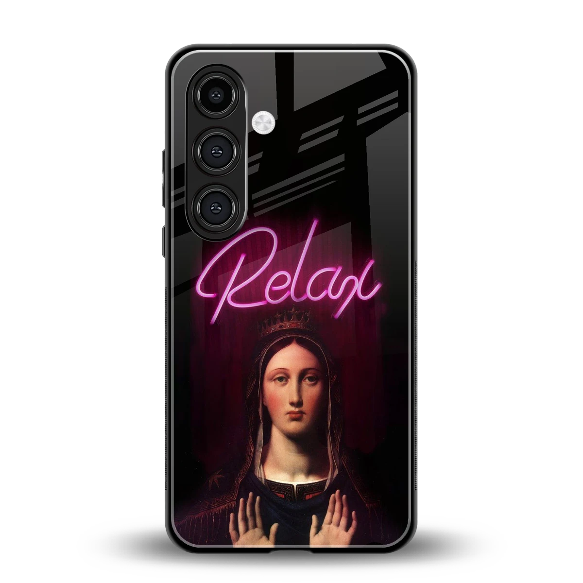 Relax back phone cover | glass case for samsung galaxy s24 plus