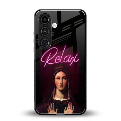 Relax back phone cover | glass case for samsung galaxy s25 fe
