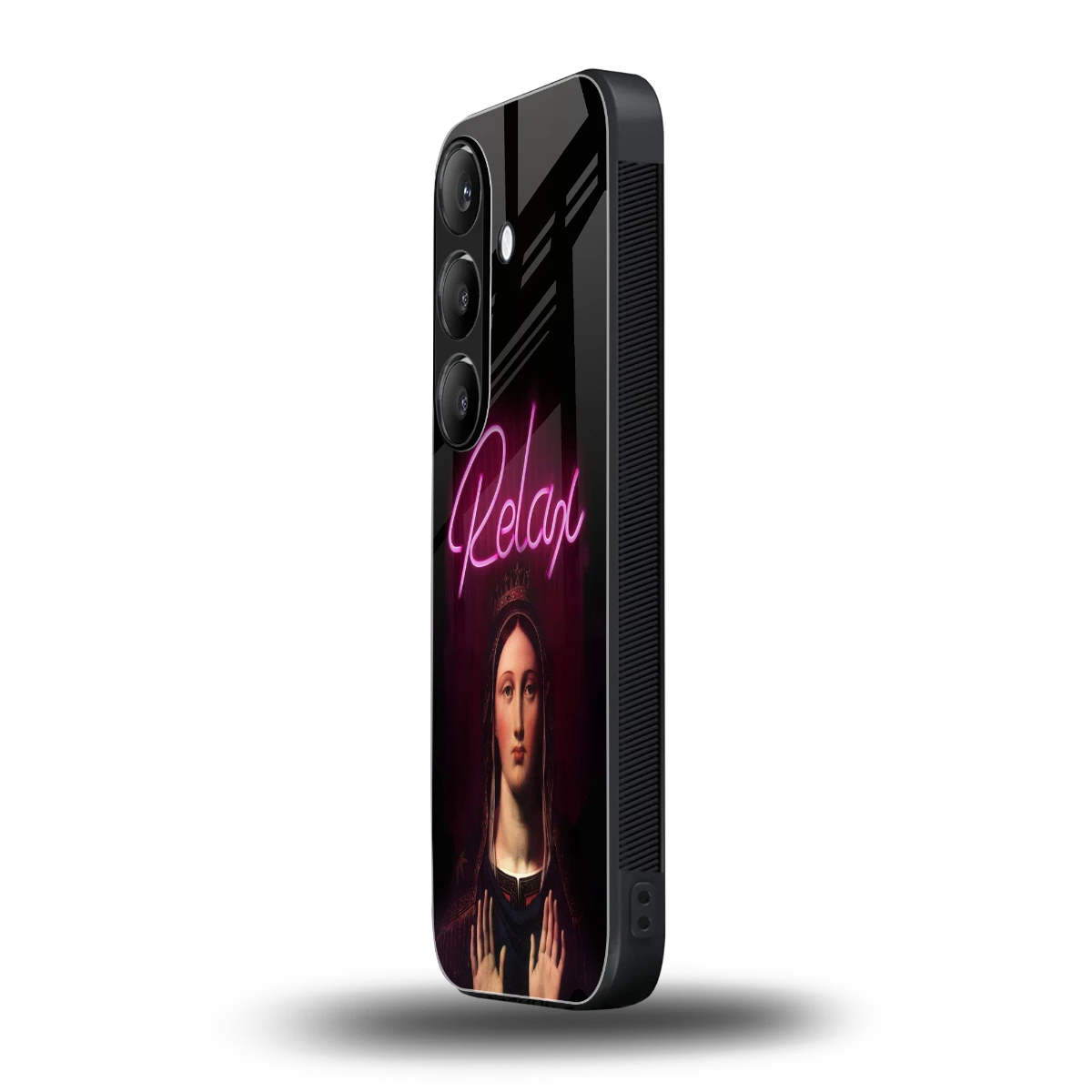 Relax samsung galaxy s23 fe mobile cover | shockproof glass phone case