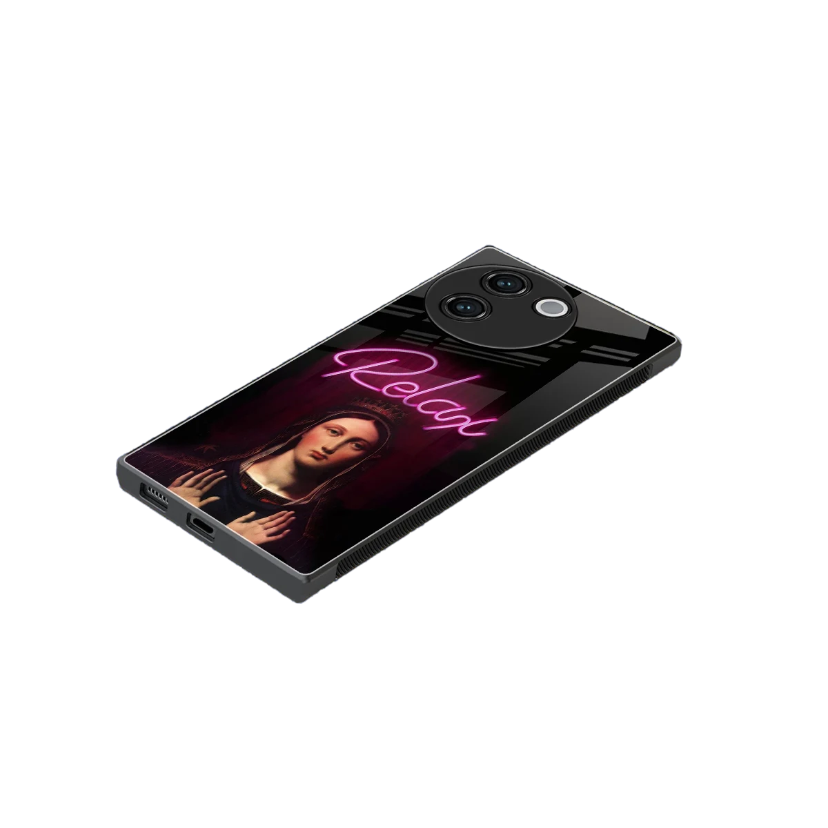 Relax stylish phone case for vivo v30e | glossy glass and slim fit