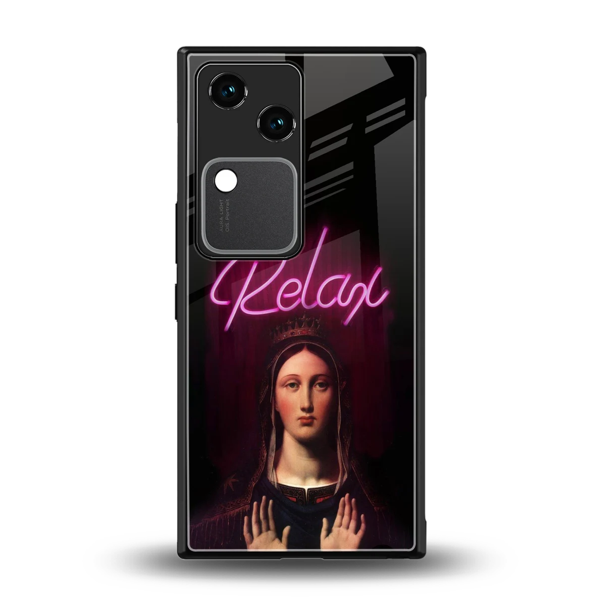 Relax back phone cover | glass case for vivo v30