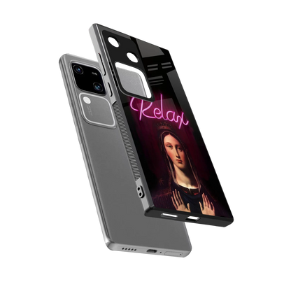 Relax sleek vivo v30 cover with tempered glass back and TPU edges