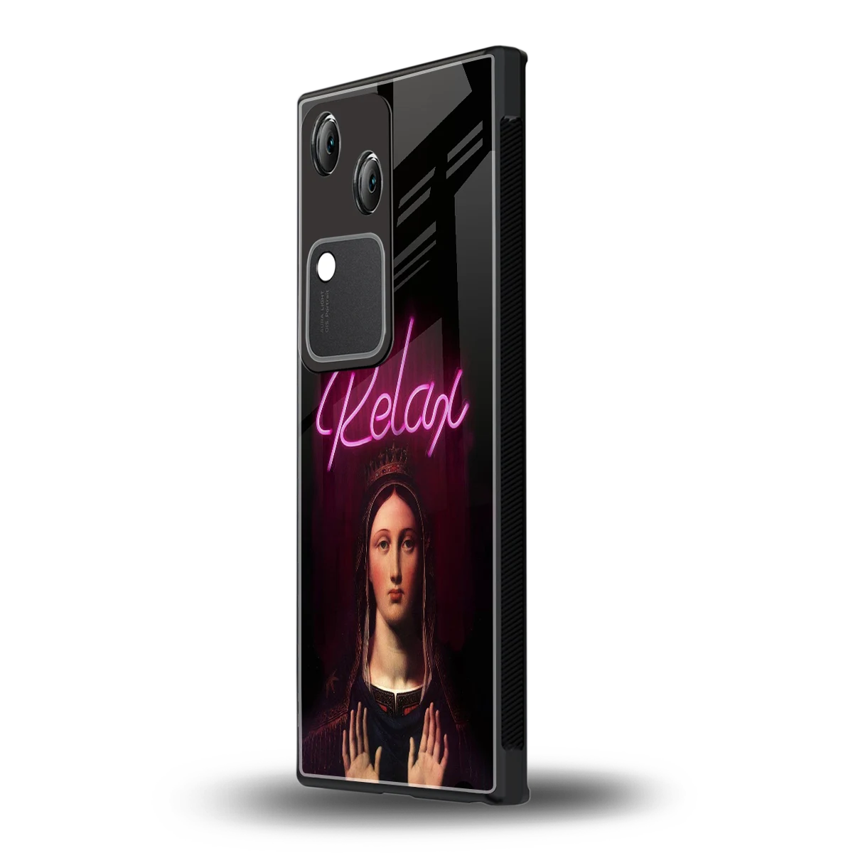 Relax vivo v30 mobile cover | shockproof glass phone case