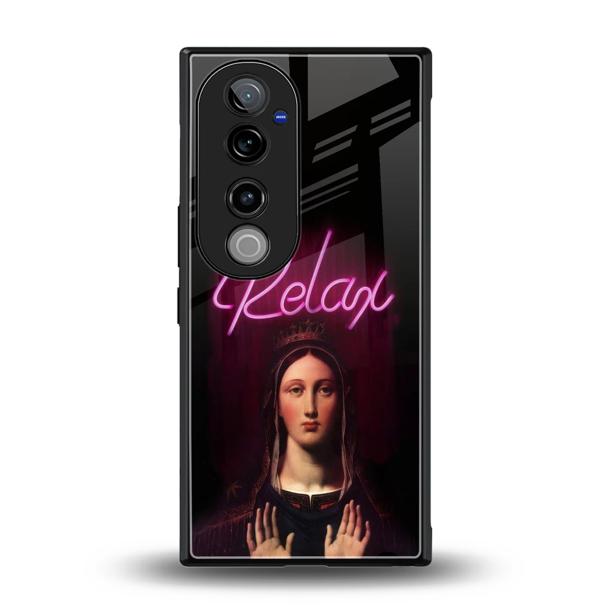 Relax back phone cover | glass case for vivo v40 pro