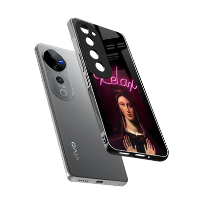 Relax sleek vivo v40 pro cover with tempered glass back and TPU edges