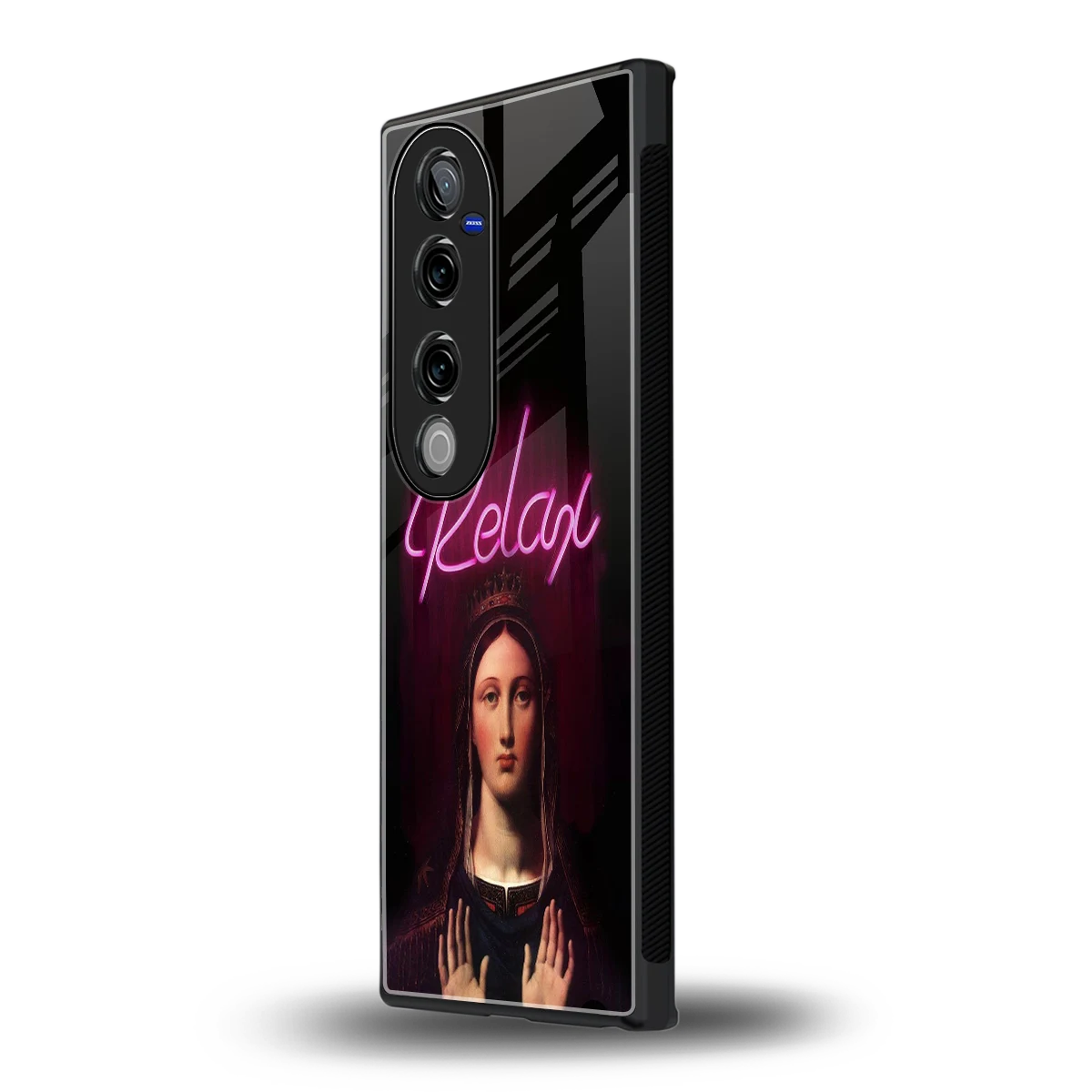 Relax vivo v40 pro mobile cover | shockproof glass phone case